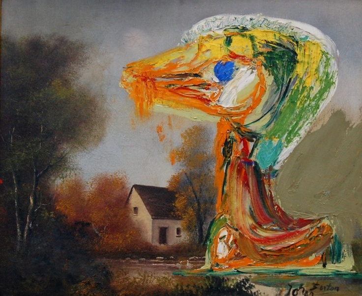 Asger Jorn, The Disquieting Duckling (Le canard inquiétant) (1959)