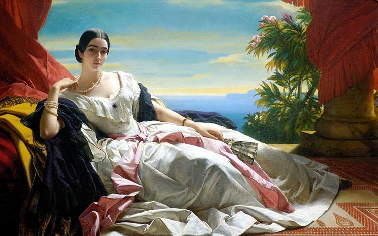 Franz X. Winterhalter, Portrait of Leonilla, Princess of Sayn Wittgenstein, 1843