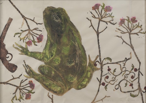 Mersky.Frog with Clematis