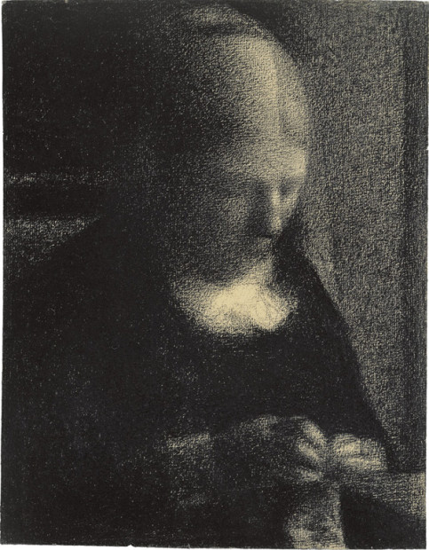 Georges Seurat, Embroidery (The Artist's Mother), 1882–83