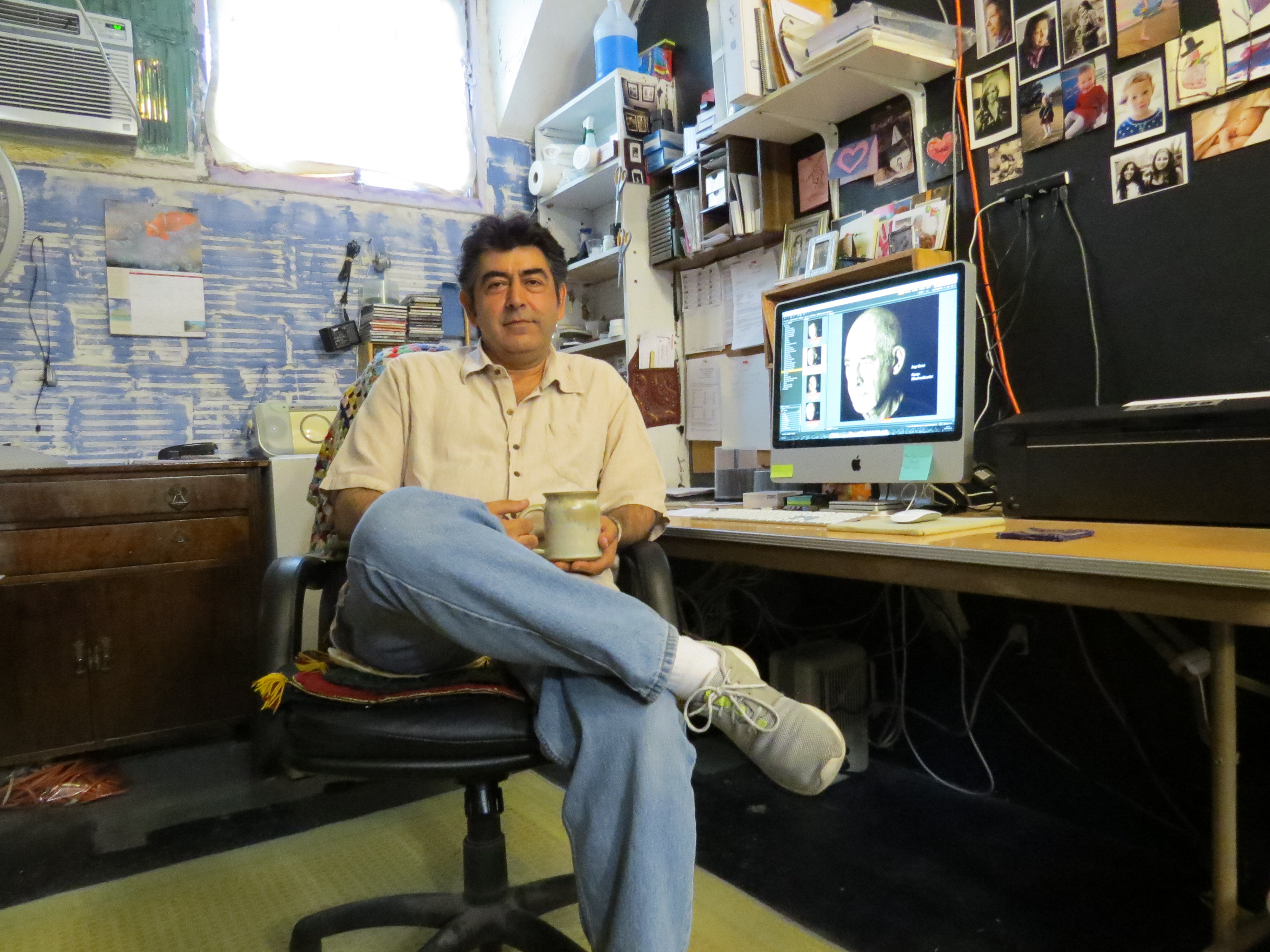  Ramin Samandari in his studio. Photo: David S. Rubin