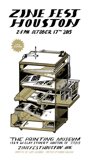 zine fest houston poster