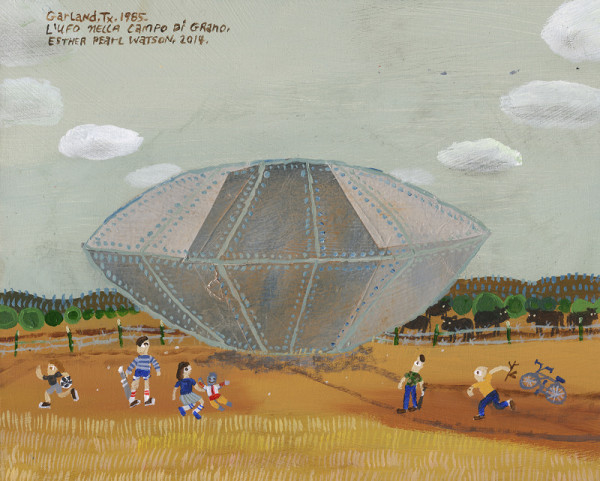 Esther Pearl Watson, L'UFO Nella Campo Di Grano, 2014