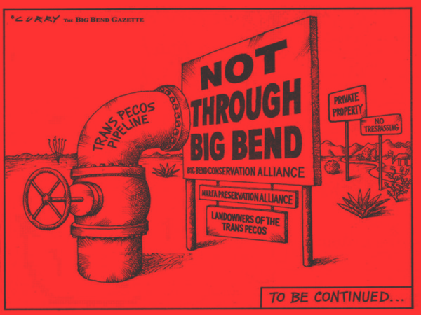 Anti pipeline cartoon