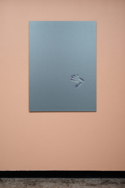 Liz Rodda, Print (Blue), aluminum print, 2017.