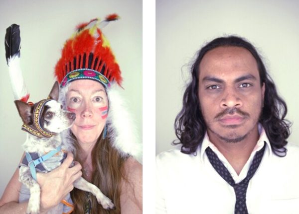 Five Minute Indians, 2012, wearable props, artist's entire wardrobe, photo booth, photo booth photographs, dimensions variable