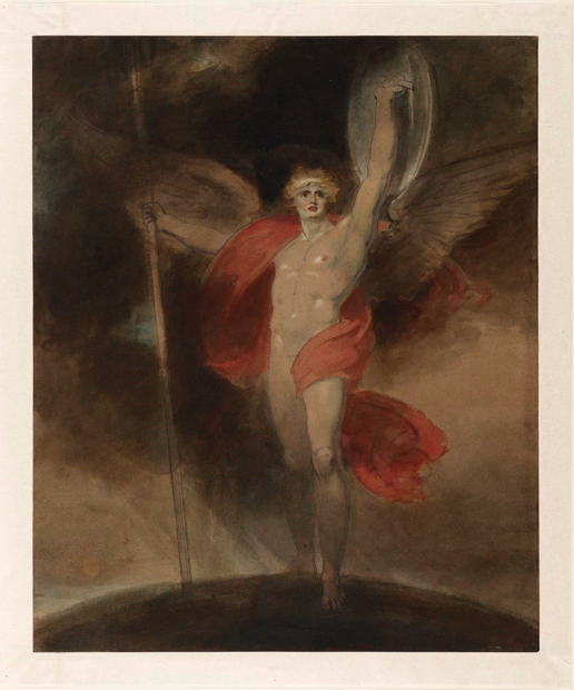 Richard Westall, Satan alarm'd, c. 1790s, watercolor, pen and ink, and gouache, over graphite on laid paper, the Museum of Fine Arts, Houston, Museum