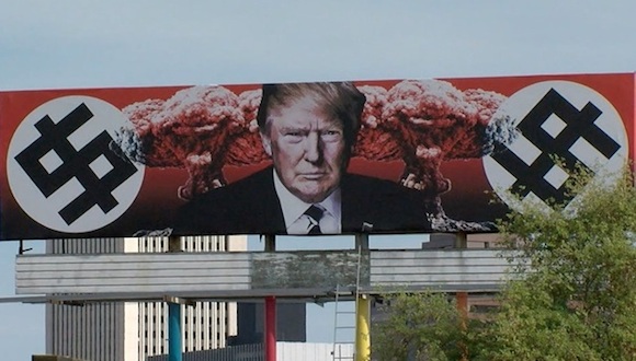 anti-Trump billboard 