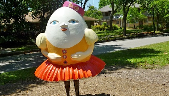 Austin artist Yuliya Lanina's Humpty Dumpty