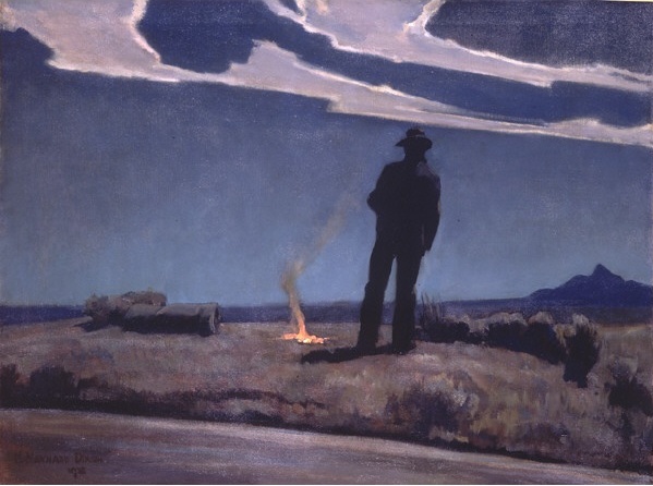 Maynard Dixon (1875–1936) Roadside 1938, oil on canvas,