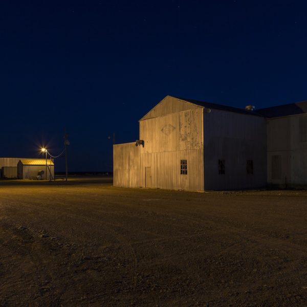 Ropesville Warehouse, Ropesville Texas, 2015, archival pigment print, collection of The Grace Museum.