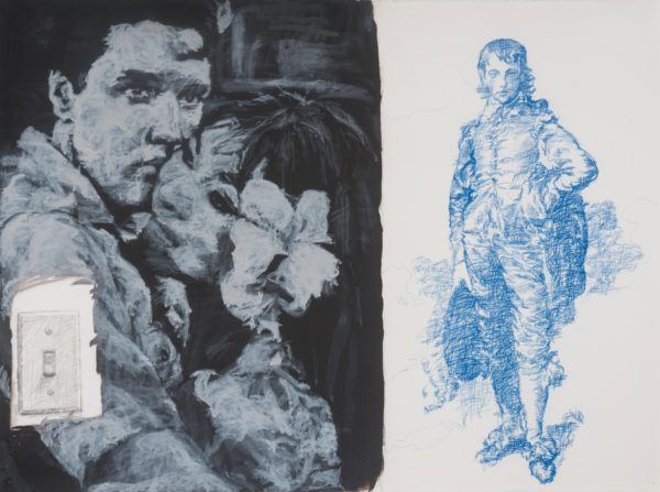 Elvis Movie with Blue Boy Wall Drawing, 1981 Acrylic and pencil on paper 22” x 30” Collection of Cece and Ford Lacy, Dallas, Texas Photo credit: Harrison Evans