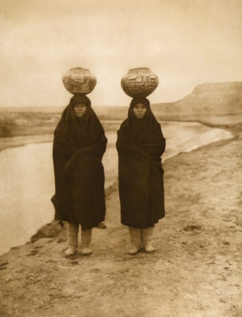Zuni Girls at the River