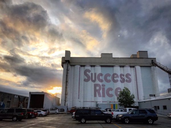 Success Rice grain silo building in Houston