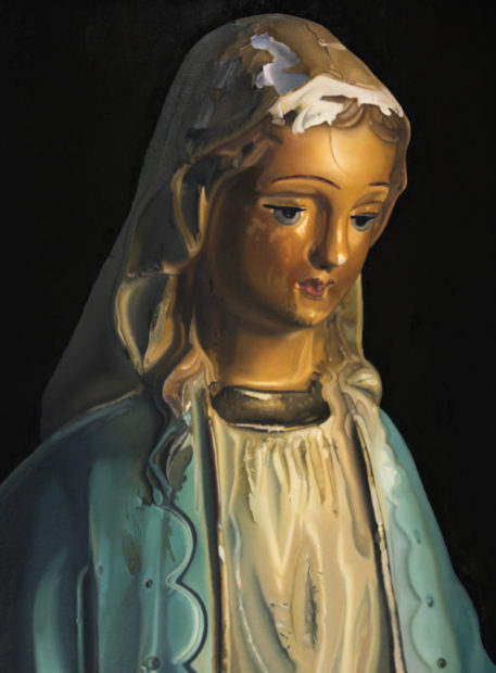 John Hartley, Mother Mary, Oil on canvas, 40 x 30"