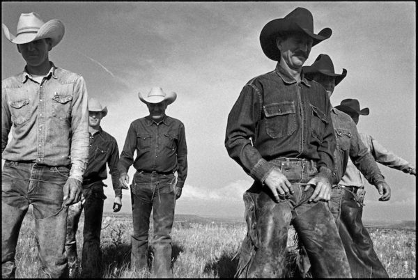 Cowboys Walking, J.R. Green Cattle Company, Shackelford County, Texas, May 13, 1997 Gelatin silver print