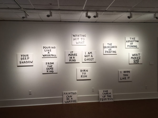 Install image of Wanting to not want at the Galveston Arts Center