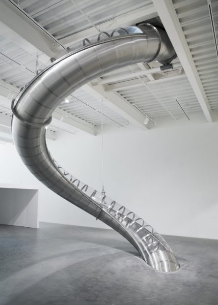 Carlsten Höller, Untitled (Slide), 2011. Installation view: Carsten Höller: Experience, New Museum, NYC. Photo: Benoit Pailley