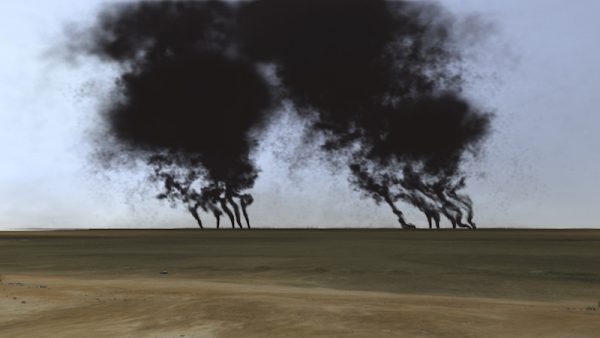 John Gerrard, Burning Oil Fields, 2013