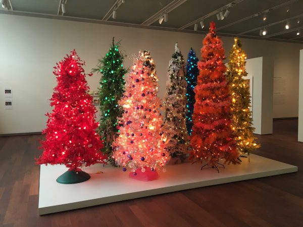 Chuck Ramirez's Christmas Trees on view in Chuck Ramirez: All This and Heaven Too at the McNay in San Antonio