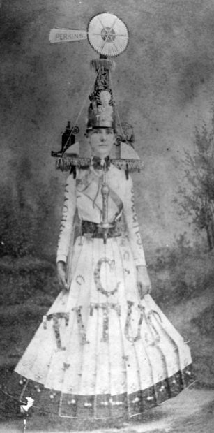 Corinne Baker Wingfield in Windmill Costume