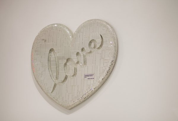 Forrest Prince, “Soulmates Becomming One and Entering a Sea of Bliss”, 1986, wood, mirror, paint