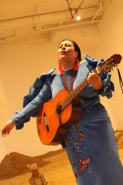 Chuparosx, performance of ranchera songs, El Sancha, performance organized by Rafa Esparza, Artpace 