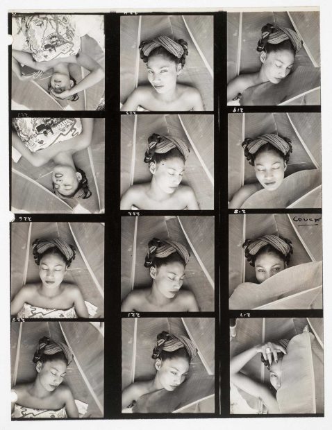 Fritz Henle (American, b. Germany, 1909–1993), [Nieves Orozco], 1943. Gelatin silver print (contact sheet). Fritz Henle Papers and Photography Collection, Harry Ransom Center © The Fritz Henle Estate