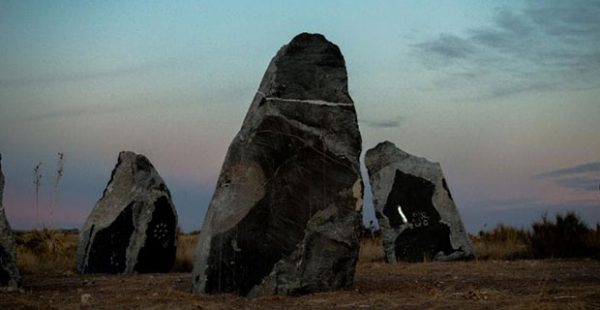 Haroon Mirza's stone circle