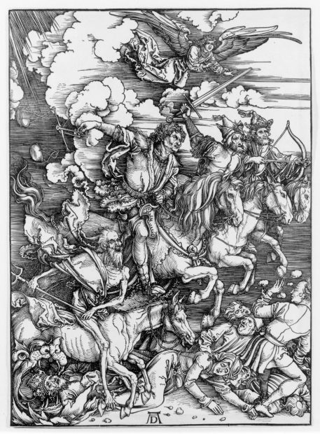 Albrecht Dürer, The Four Horsemen, from The Apocalypse, 1498, Woodcut.