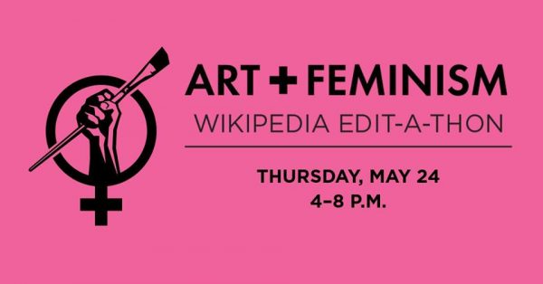 Art+Feminism Wikipedia Edit-a-Thon logo
