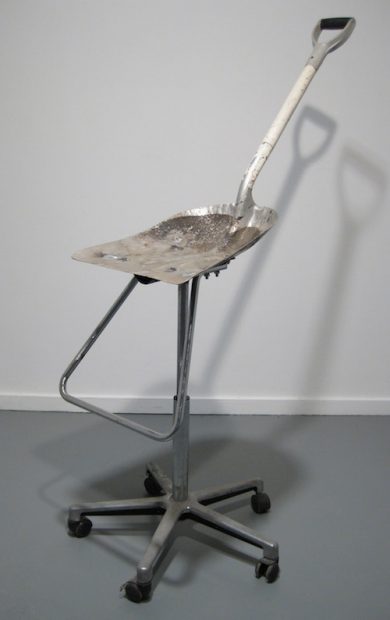 Shovel, Chair Parts, Nuts, Bolts, 2011, 4’5" x 3’ x 1’6”