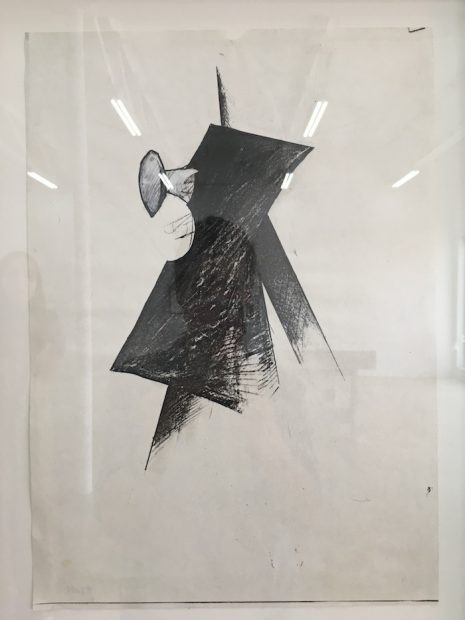 Jay DeFeo, Untitled (Tripod series), 1976. Graphite and acrylic on photocopy