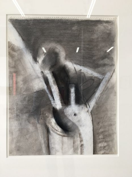 Jay DeFeo, Untitled (Compass series), 1979. Charcoal and chalk on paper