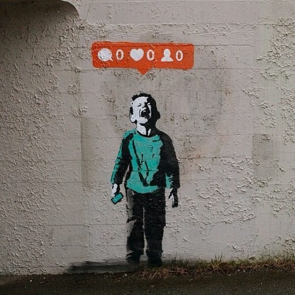 Instagram mural by Vancouver-based street artist IHeart