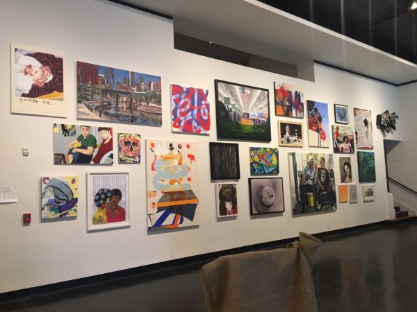 Installation image from the 2017 Big Show at Lawndale Art Center