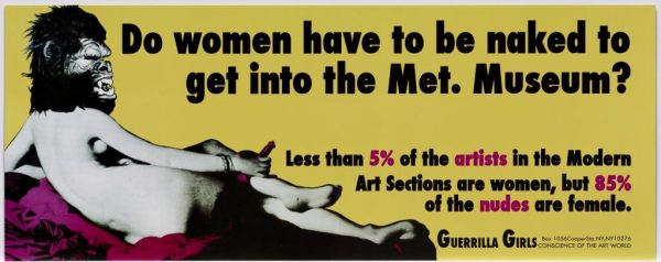 The Guerrilla Girls, Do women have to be naked to get into the Met. Museum