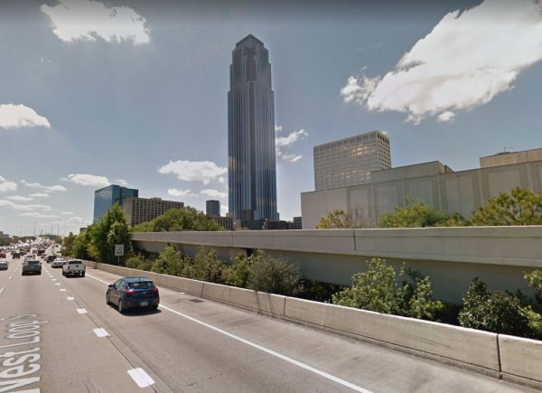 Williams Tower view from freeway in Houston