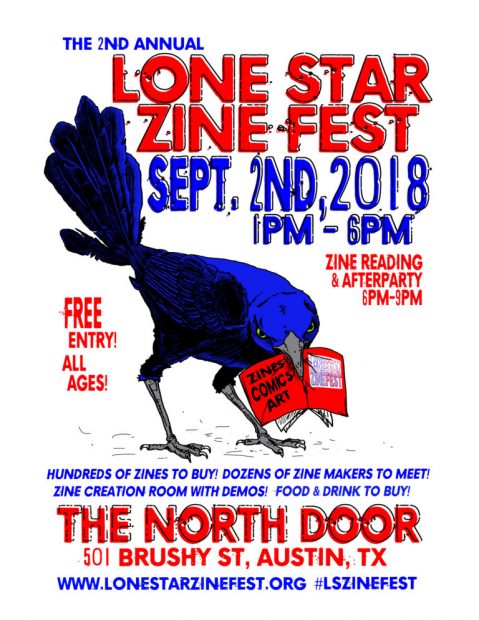 Lone Star Zine Fest 2018 Poster