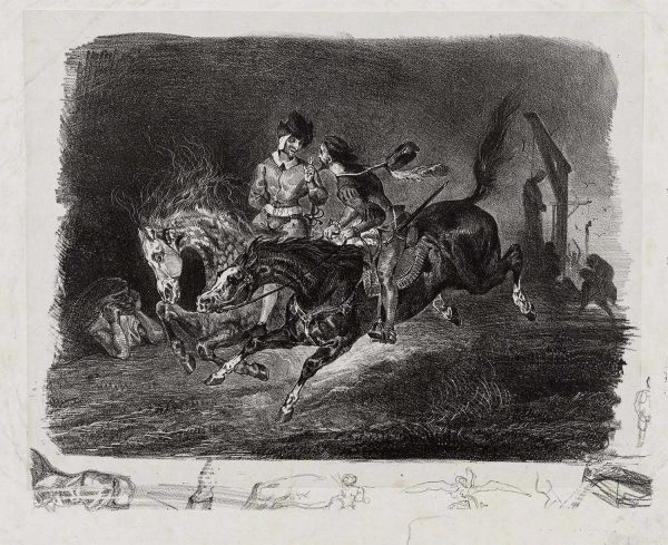 Delacroix Faust Lithograph Proof