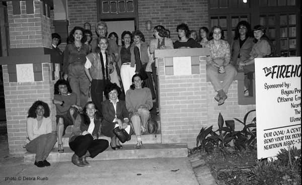 Members of the Houston chapter of the Women’s Caucus for Art at the Firehouse, 1413 Westheimer, in 1983.