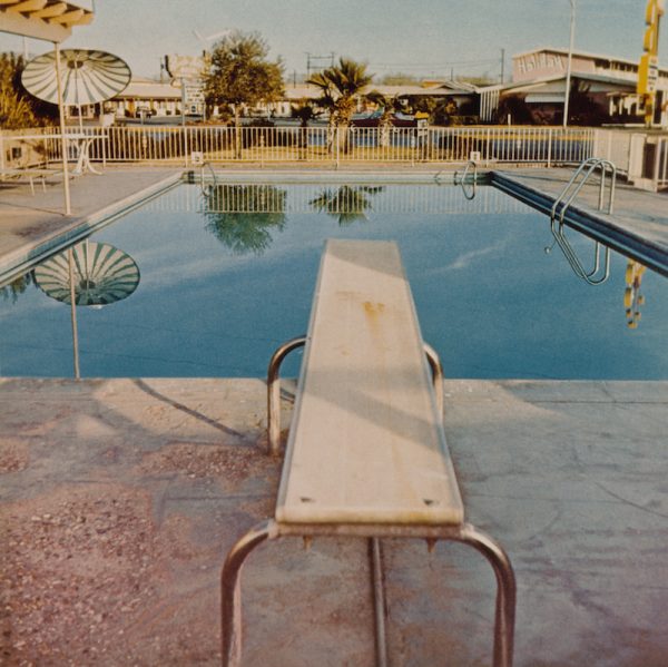 Ed Ruscha, Pool #2, from the portfolio Pools, 1968; printed 1997. Chromogenic color print, 40.4 x 40.7 cm (image). Courtesy Harry Ransom Center