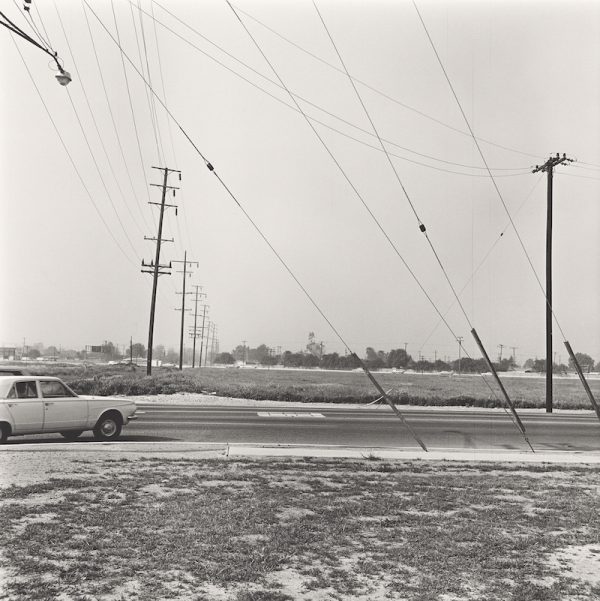 Ed Ruscha, Vacant Lot #1 (Anaheim), from the portfolio Vacant Lots, 1970; printed 2003. Gelatin silver print, 55.6 x 55.6 cm (image). Courtesy Harry Ransom Center