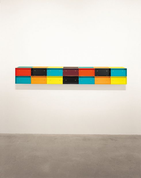 Donald Judd Untitled multicolor sculpture