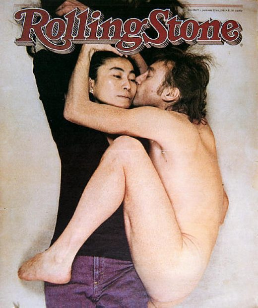 John Lennon and Yoko Ono by Annie Leibovitz Rolling Stone Cover