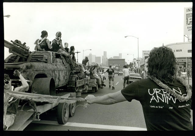 George Hixson's photo of Houston's New Music America Parade, 1986. 