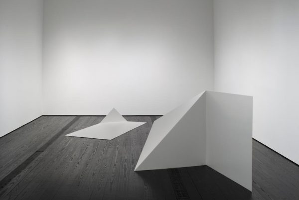 Installation view of Contemporary Focus: Leslie Hewitt at the Menil Collection. 