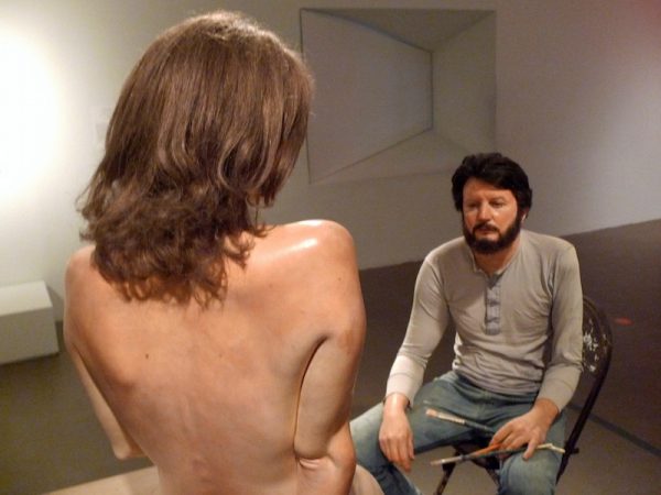 John De Andrea, Self-Portrait with Sculpture, 1980 (2018)