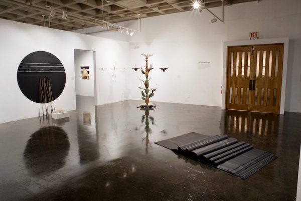 Installation view of Monarchs: Brown and Native Contemporary Artists in the Path of the Butterfly