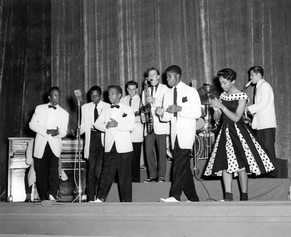 Local teenage performers at the Texas Theater, December 1957.
